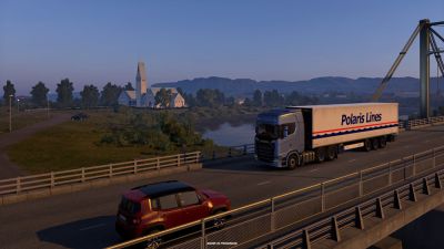 Свежие скриншоты из будущего DLC Исландия для Euro Truck Simulator 2 - церкви - playground.ru - Рейкьявик - Исландия