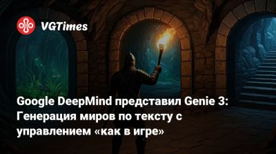 Google DeepMind представил Genie 3: Генерация миров по тексту с управлением «как в игре» - vgtimes.ru