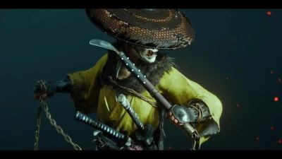 Новый трейлер Ghost of Yotei демонстрирует пылающую кусаригаму - playground.ru - Япония