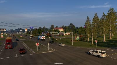 Свежие скриншоты из будущего DLC Луизиана для American Truck Simulator - города - playground.ru - Сша - штат Луизиана - штат Миссисипи