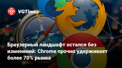 Браузерный ландшафт остался без изменений: Chrome прочно удерживает более 70% рынка - vgtimes.ru
