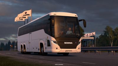 Разработчики SCS Software показали автобус Scania Touring из будущего DLC Coaches для Euro Truck Simulator 2 - playground.ru