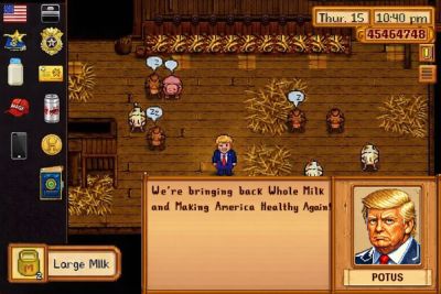 Дональд Трамп - Мем с Дональдом Трампом в Stardew Valley стал вирусным в сети - playground.ru