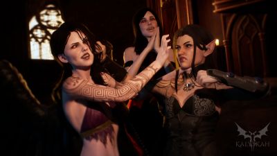 "Эта вампирша хочет не только вашей крови": в Steam выйдет ролевая игра Kalyskah с откровенными сценами и наготой - playground.ru