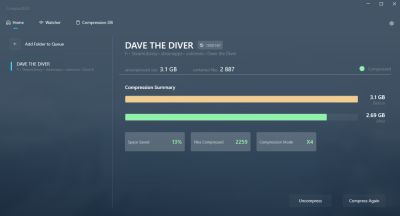 Бесплатная утилита CompactGUI позволяет существенно уменьшить вес игр и программ без потери производительности - playground.ru