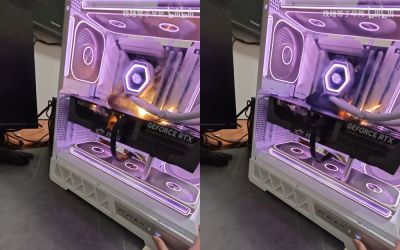 MSI GeForce RTX 5090 Gaming X загорается и вспыхивает при первом же включении - playground.ru