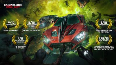Разработчики Carmageddon: Rogue Shift выпустили постер с хвалебными отзывами, но их оказалось всего 5 штук - playground.ru