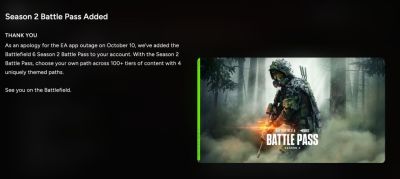 EA продолжает извиняется бонусами: второй боевой пропуск Battlefield 6 раздадут бесплатно игрокам в EA App - playground.ru