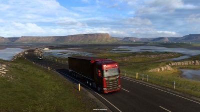 Новые скриншоты из будущего DLC Исландия для Euro Truck Simulator 2 - природа и побережье - playground.ru - Исландия
