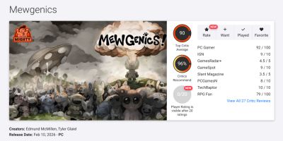 Mewgenics вырвалась в лидеры 2026-го - критики в восторге от новой игры Эдмунда МакМиллена - playground.ru