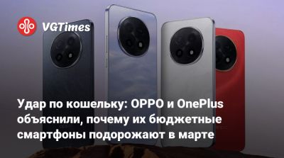 Удар по кошельку: OPPO и OnePlus объяснили, почему их бюджетные смартфоны подорожают в марте - vgtimes.ru - Китай - Индия