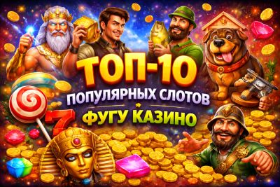 Топ-10 популярных слотов в Фугу Казино - playerone.cc