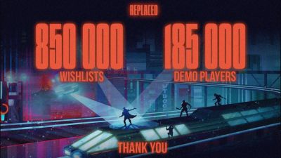 Replaced достигла 850 тыс добавлений в списки желаний, демоверсию опробовали 185 тыс игроков - playground.ru
