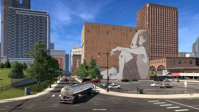 Новые скриншоты из будущего DLC Иллинойс для American Truck Simulator - муралы - playground.ru - Сша - штат Иллинойс