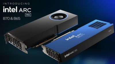Intel анонсировала профессиональные видеокарты Arc Pro B70 и Arc Pro B65 с 32 ГБ памяти - playground.ru