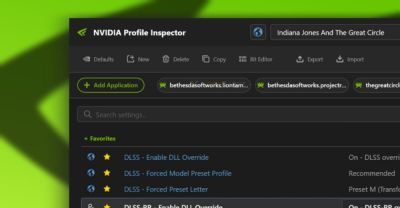 Утилита NVIDIA Profile Inspector получила обновлённый дизайн в новых предварительных сборках - playground.ru