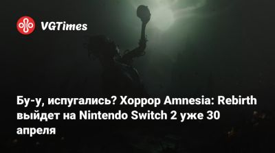 Бу-у, испугались? Хоррор Amnesia: Rebirth выйдет на Nintendo Switch 2 уже 30 апреля - vgtimes.ru