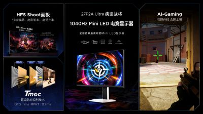 TCL представила 1-й в мире Mini LED-монитор с частотой до 1040 Гц - playground.ru