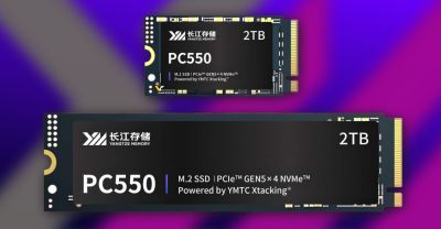 Компания YMTC представила накопители PC550 стандарта PCIe 5.0 объемом до 2 ТБ - playground.ru - Китай