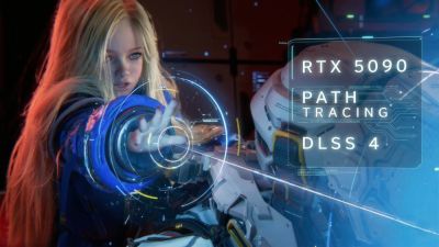 Флагманская видеокарта NVIDIA GeForce RTX 5090 выдает 38 FPS в нативном 4K в игре Pragmata - playground.ru