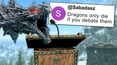Новый мод для Skyrim заменяет сражения с драконами на геополитические дебаты - playground.ru