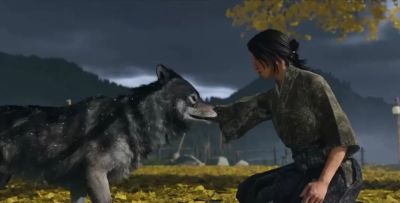 Нейт Фокс - Сцену с волком в Ghost of Yotei записывали необычным способом - актриса гладила человека на четвереньках - playground.ru