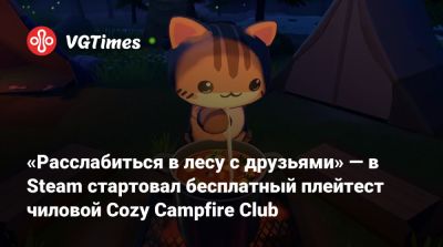 «Расслабиться в лесу с друзьями» — в Steam стартовал бесплатный плейтест чиловой Cozy Campfire Club - vgtimes.ru