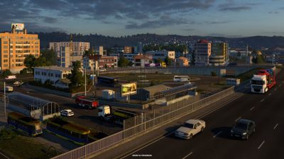 Новые подробности о будущем DLC Coaches для Euro Truck Simulator 2 - автобусная инфраструктура в дополнениях к карте - playground.ru