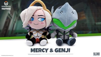 Новые официальные плюшевые игрушки Ангела и Гендзи из Overwatch прямо намекают на отношения между ними - playground.ru