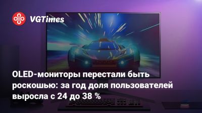 OLED-мониторы перестали быть роскошью: за год доля пользователей выросла с 24 до 38 % - vgtimes.ru