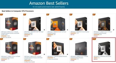 Новый Ryzen 9 9950X3D2 ворвался в топ-10 продаж Amazon - playground.ru - Сша