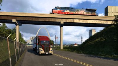 Свежие скриншоты из будущего DLC Иллинойс для American Truck Simulator - Ист-Сент-Луис - playground.ru - Сша - штат Миссури - штат Миссисипи - штат Иллинойс - state Illinois