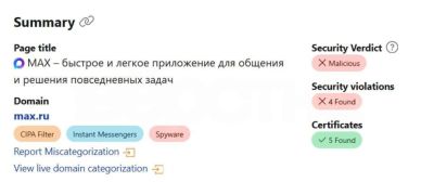 Cloudflare пометил мессенджер "Макс" от VK как шпионское ПО: приложению грозит удаление - playground.ru