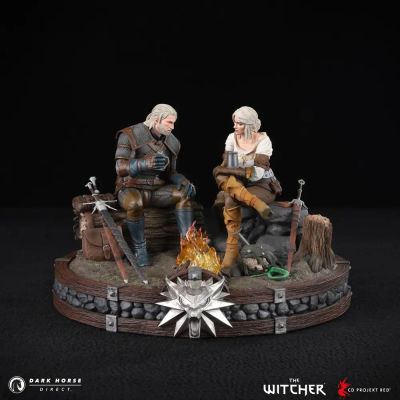 Разговоры у костра: Dark Horse показала новую фигурку с Геральтом и Цири из The Witcher 3 - playground.ru