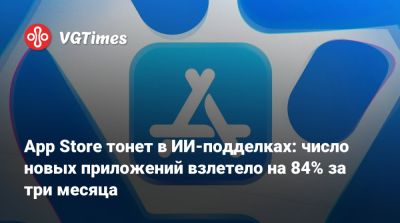 App Store тонет в ИИ-подделках: число новых приложений взлетело на 84% за три месяца - vgtimes.ru