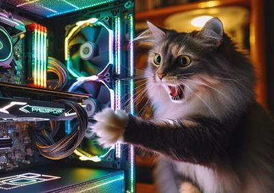 Кошка спасла владельца RTX 4090, заметив дым от сгоревшего разъема - playground.ru - Тайвань