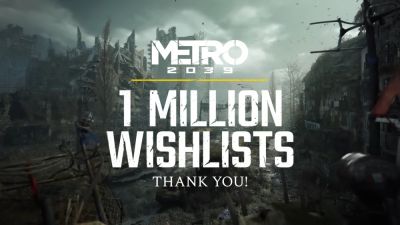 Metro 2039 достигла 1 миллиона добавлений в списки желаемого - playground.ru