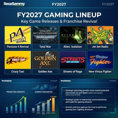 Sega Sammy подвела итоги года и показала список игр до марта 2027 - playground.ru - Китай