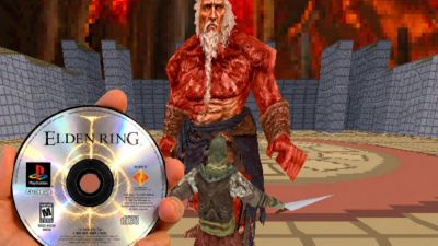 Энтузиаст запустил демейк Elden Ring на настоящей PlayStation 1 - playground.ru