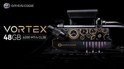 Origin Code готовит комплект оперативной памяти Vortex 48 ГБ DDR5-6200 с жидкостным охлаждением и водоблоком - playground.ru