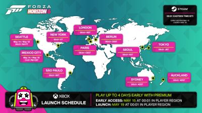 Microsoft раскрыла точное время запуска Forza Horizon 6 и раннего доступа - playground.ru - Сша - Москва