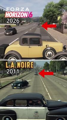 L.A.Noire - Для кого прогресс, а для кого деградация: Forza Horizon 6 сравнили с L.A. Noire 2011 года - playground.ru