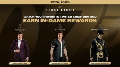 Джеймс Бонд - За просмотр трансляций 007 First Ligh на Twitch можно получить 3 бесплатных костюма для Джеймса Бонда - playground.ru