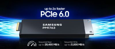 Представлен первый корпоративный SSD Samsung PM1763 с PCIe 6.0 - до 28,4 ГБ/с, 64 ТБ и постквантовое шифрование - playground.ru
