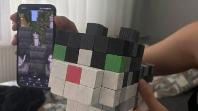 Признание в любви через Minecraft: парень сделал копию их кота из игры для девушки - ridus.ru