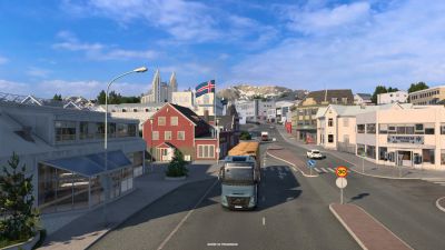 Новые скриншоты из будущего DLC Исландия для Euro Truck Simulator 2 - Акурейри - playground.ru - Рейкьявик - Исландия