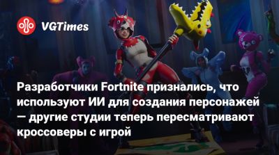 Разработчики Fortnite признались, что используют ИИ для создания персонажей — другие студии теперь пересматривают кроссоверы с игрой - vgtimes.ru