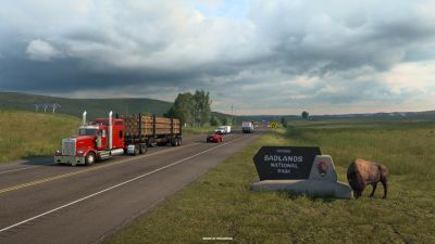 Новые скриншоты из будущего DLC Южная Дакота для American Truck Simulator - Бэдлендс - playground.ru - Сша