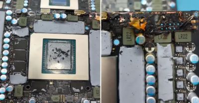 Ремонтники показали одну из самых страшных поломок GeForce RTX 5090: прогоревшая плата, мёртвый GPU и отказ по гарантии - playground.ru