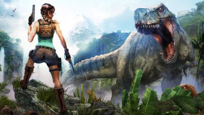 Лариса Крофт - Crystal Dynamics представила коллекционное издание ремейка Tomb Raider с фигуркой Лары Крофт и тираннозавром - playground.ru